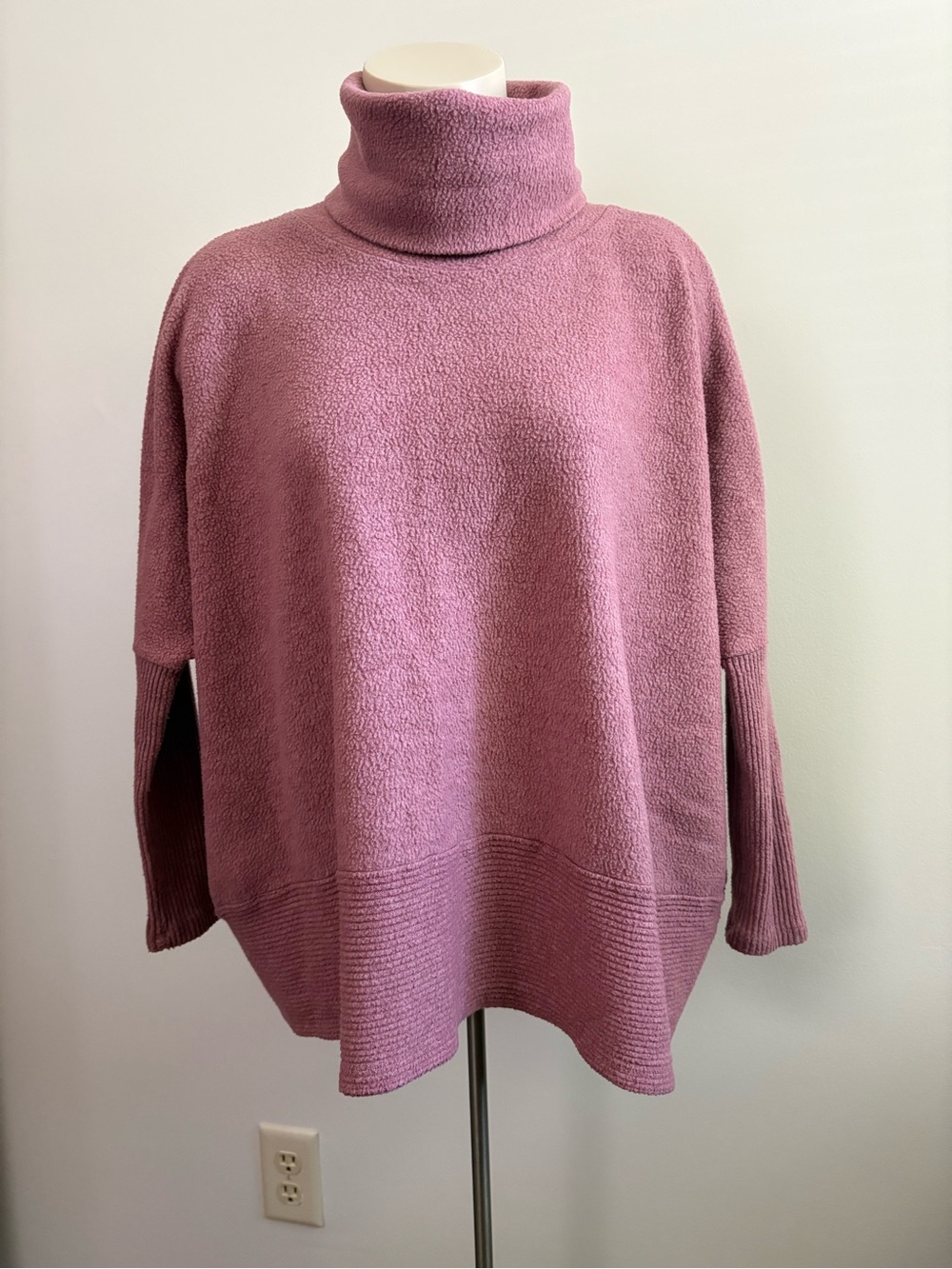 Cherish Dusty Rose Cowl Neck Sweater Size XS